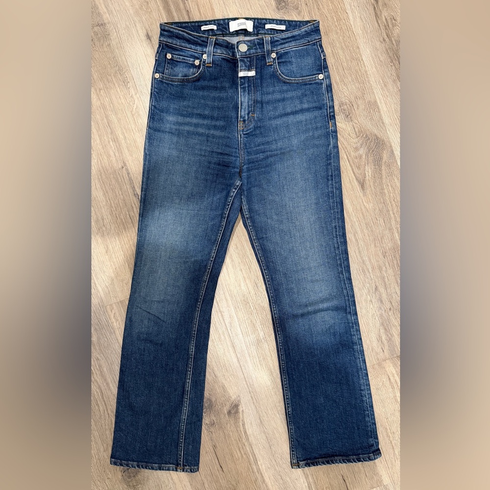 Closed Blue Denim Jeans with Green Accent